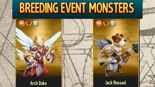 Monster Legends  Breed In Mythic Arch Duke And Jack Russael In New Breeding Event [upl. by Ennaimaj]