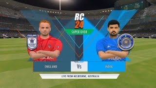 Real Cricket 20™ IND vs ENG ODI super over cricket match highlights gameplay [upl. by Henryk108]