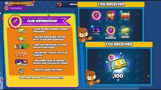 Bloons TD Battles 2 btdb2 how to activate club membership steam btdb2 bloonsTDbattles2 2024 2025 [upl. by Olwen]