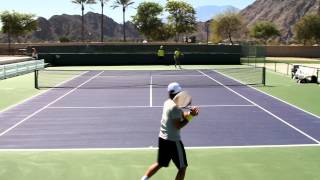 Fernando Verdasco Practice 2013 BNP Paribas Open Indian Wells [upl. by Kahlil]