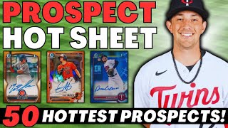 2024 MLB Prospect Hot Sheet 5  50 Hottest MiLB Players  Bowman Baseball Cards  Top Prospects 🔥📈 [upl. by Hasina245]