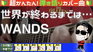 🔰【コード付き】世界が終わるまでは…  WANDS（カバー曲）弾き語り ギター初心者 [upl. by Ycniuq475]