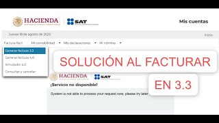 SOLUCIÓN ERROR AL FACTURAR EN VERSIÓN 33 MIS CUENTAS [upl. by Ahsinak]