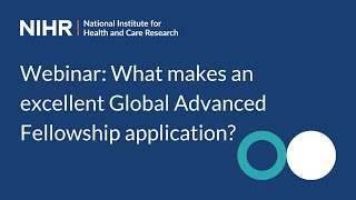 Webinar What makes an excellent Global Advanced Fellowship application [upl. by Denison]