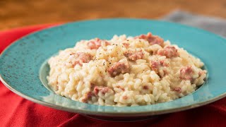 RISOTTO CON SALSICCIA E STRACCHINO  IMPERDIBILE [upl. by Othelia]