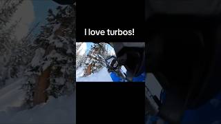 Turbos are the greatest snowmobile skidoo mountainreadymethod turbo snow [upl. by Spenser]