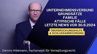 Überbrückungshilfe Update 792024  Unternehmensverbund  Grundlagen Familiäre Verbindungen [upl. by Noraf]