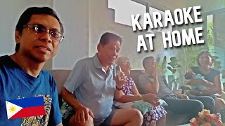 HOW FILIPINOS ENJOY KARAOKE at HOME [upl. by Imaj]