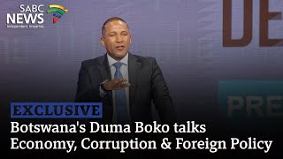 Exclusive  Botswanas Duma Boko talks Economy Corruption amp Foreign Policy [upl. by Joela]