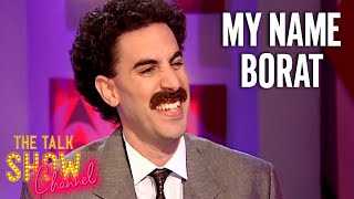 Borat Sacha Baron Cohen Comes To The UK  Friday Night With Jonathan Ross  The Talk Show Channel [upl. by Aloap]