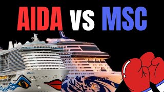 Aida vs MSC Cruceros top enfrentados ¿Cuál es mejor de los 2 Mattconnor msc aidacruises [upl. by Anawed966]