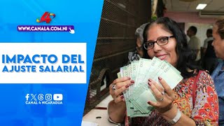 Instituciones del Gobierno de Nicaragua destacan impacto del ajuste salarial del 4 [upl. by Cleopatra]