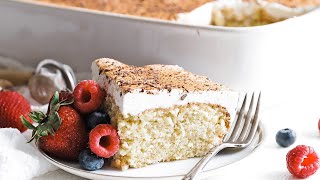 Homemade Tres Leches Cake Recipe » 3 Milks Cake [upl. by Aneladdam]