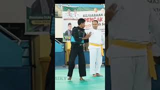 JIKA JATUHAN MU GAGAL LAKUKAN INI LAWAN AUTO JATUH ‼️ pencaksilat tekniksilat silat [upl. by Anahsit]