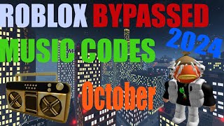 100 BEST ROBLOX BYPASSED MUSIC CODES FULL SONGSOCTOBER 2024 [upl. by Tomkiel]