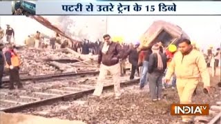 Train Accident 2 Dead 24 Injured as 14 Coaches of SealdahAjmer Express Derail near Kanpur [upl. by Adnoel]