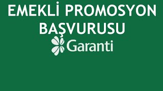 Garanti BBVA Emekli Promosyon Başvurusu Nasıl Yapılır [upl. by Washburn]