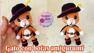 Gato con botas amigurumi  tejidos joss [upl. by Philcox]