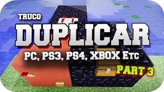 Minecraft Nuevo Truco EP3 Duplicar Cualquier Items  EL MEJOR TRUCO  PC TU19 PS3 PS4 XBOX [upl. by Adekram]