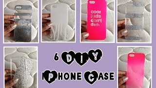 DIY 6 IPHONE CASES ☯ [upl. by Deuno]