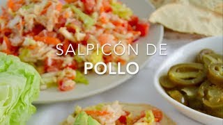 SALPICÓN DE POLLO muy fácil amp delicioso  Recetas fáciles Pizca de Sabor [upl. by Aicinoid]