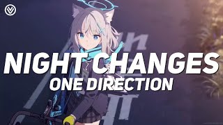 Night Changes  One Direction Sped Up  Lyrics [upl. by Rie996]