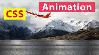 How To Create Animated Airplane With HTML And CSS CSS Animation property Css Transform property [upl. by Nallij]