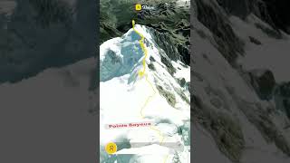 Mont Blanc 🏔️ mountains inspiration 2024 trip treking hiking passion shortvideo shorts [upl. by Kcirneh]