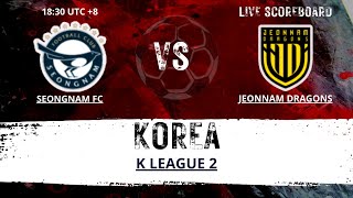 Seongnam FC VS Jeonnam Dragons KOREA K League 2 LIVESCORE [upl. by Gothar]