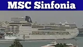 cruise ship MSC Sinfonia leaving Piraeus [upl. by Paule260]