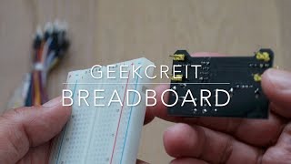 Geekcreit MB102 Solderless Breadboard  Power Supply  Jumper Cable Kits For Arduino [upl. by Roz]