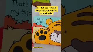 That’s not my Tiger Usborne touchy feely Book readaloud bedtimestories storytime usbornebooks [upl. by Enneicul]