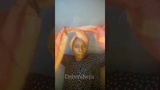 Quick and easy gele style headwraps gele shortvideo [upl. by Cornwall]