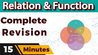 Relation and Function Class 12 Maths chapter 1 Complete Revision in 15 Mins [upl. by Sane200]