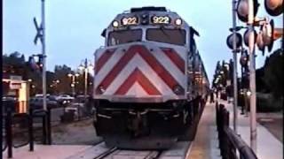 CALTRAIN  Morgan Hill Station  922 Tamien AMTRAKBNSF UPRR [upl. by Celeste684]