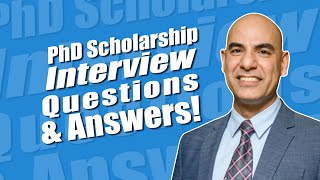 PhD Scholarships Interview Questions and Answers [upl. by Tarryn]