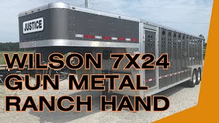 7x24 Wilson Livestock Trailer 2025 [upl. by Ellatsirhc387]