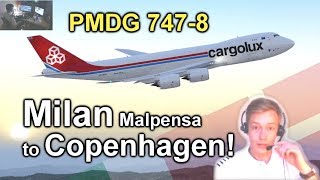 ✈️👨‍✈️ My FIRST PMDG Boeing 7478 Flight on VATSIM Milan Malpensa to Copenhagen P3D V43 [upl. by Marr]