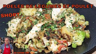 poêlée de légumes et poulet [upl. by Koblas]