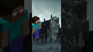 HEROBRINE VS MOB 😈😈😈 shorts minecraft herobrine mobs [upl. by Karyn]