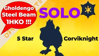 How to SOLO 5 star Corviknight Ice Tera Type  Gholdengo  Pokemon Scarlet and Violet [upl. by Sanoy499]