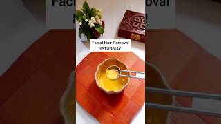 Facial hair removal  Remove face hair at home  home remedies  Diy  skincare ytshortsindia yt [upl. by Jandel171]