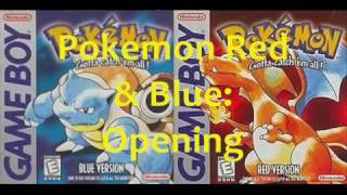 Pokémon Red amp Blue Music Opening Theme [upl. by Adrien]