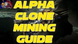 Eve Online Mining Tutorial  Eve Online Alpha Clone Mining Tutorial For New Players [upl. by Atipul718]