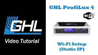 WiFi setup using static IP via GHL Control Center example ProfiLux 4 [upl. by Nomi]