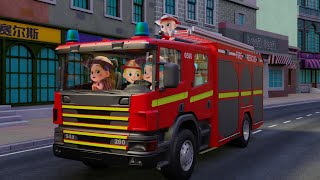 Wheels On The Fire Truck Song  BabaSharo Kids Songs amp Nursery Rhymes [upl. by Barrada836]