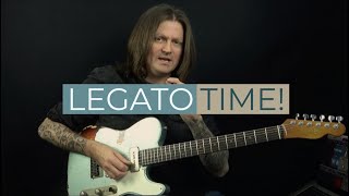 More Blues Legato Fast Legato Lick Using Blues Tonality [upl. by Dranyam]