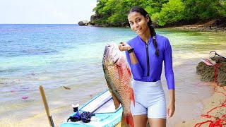 Fishing from an inflatable paddleboard in Jamaica [upl. by Walke]