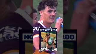 Herbie Farnworth is the Winner of Roastys 2024 HOTTEST 100 rugby nrl rugbyleague [upl. by Yelich]