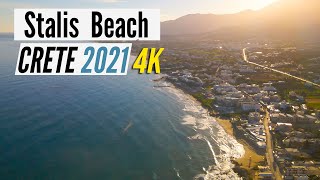 Stalis Crete Drone 4K Relaxing Music Piano [upl. by Benedick965]